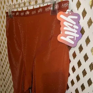 NWT YITTY Spotlight Shaping High Waist Shorts Shimmered Baddest Brown Size XL thumbnail 8
