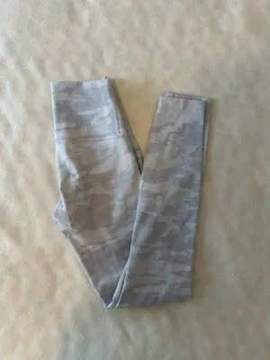 Lululemon White Ribbed Camo Leggings thumbnail 2
