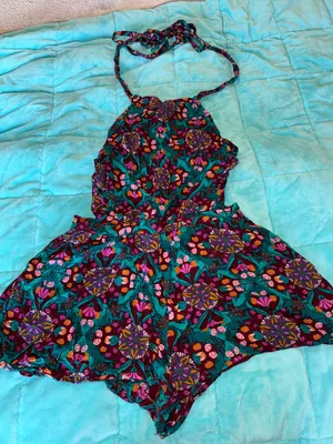 Free People Open Back Romper thumbnail 1