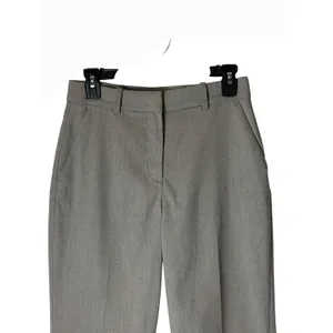 H&M Pants Women 4 Gray High Waisted Tapered Ankle Trousers Career Preppy thumbnail 4