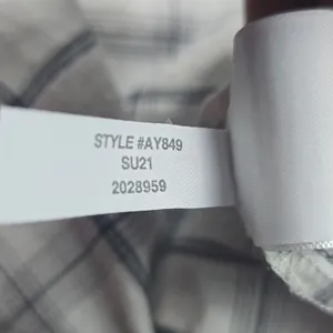 J.‎ Crew Cotton Voile Wrap Mini Dress Puff Sleeves In Oyster White Plaid Small thumbnail 10