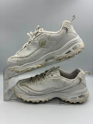 Skechers Women’s 11420EW DLites Wide Comfort Sneakers 9 W White Leather Lace Up thumbnail 2