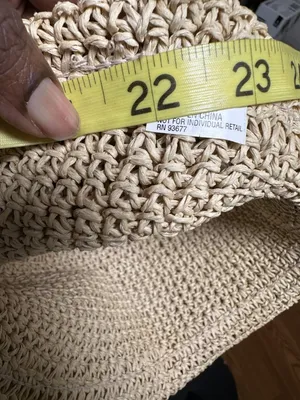 Natural Woven Paper Straw Bucket Hat | Beige Summer Sun Hat | Lightweight Beach thumbnail 8