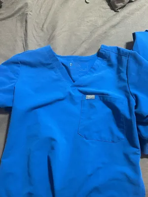 Royal FIGS Blue Scrub Pants and scrub top SET thumbnail 3