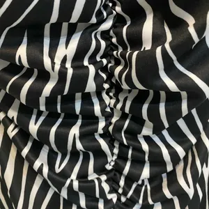 Maxine of Hollywood Zebra Spa Shirred One Piece Swimsuit Plus Size 22W thumbnail 5