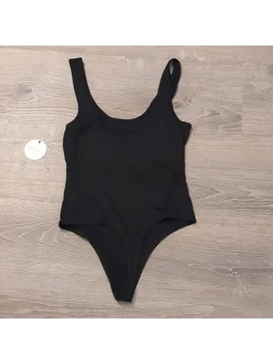 Lulu's basic black bodysuit size medium thumbnail 5