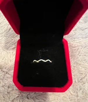 Women’s Golden Stackable Ring Size 7 Gold thumbnail 1