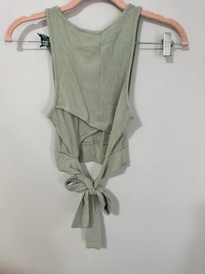 PacSun Light Green Tie Back Tank thumbnail 5