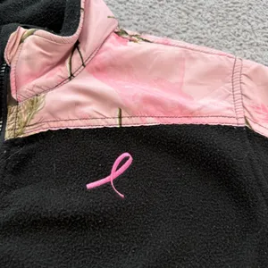 Bushmaster Womens Pink Realtree Camo Fleece Jacket Black Full Zip Size M Gun thumbnail 6