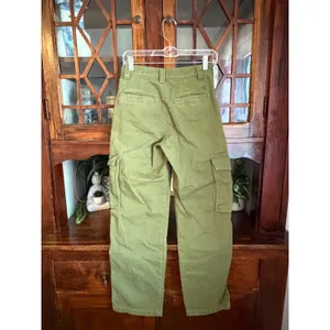 Tna Aritzia Supply Cargo Pants Green High Waisted Straight‎ Leg Size 2 thumbnail 2