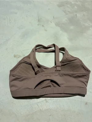 Under armour Padded Sports Bra Brown tan medium thumbnail 4