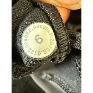 Lululemon black tough‎ train high neck sport Bra Black Size 6 W2BT6S thumbnail 5