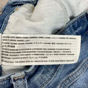 Y2K Hollister Denim Distressed Mini Skirt Jean size 00 thumbnail 9