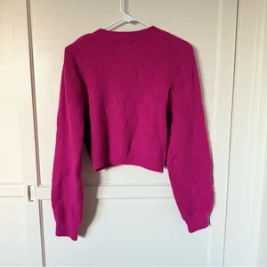 H&M Fuchsia Cardigan with Bow Accents thumbnail 5