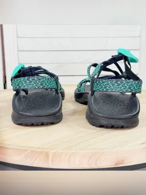Chacos Updraft X2‎ Northern Lights Strappy Sandals Teal Black Women 7 Outdoor thumbnail 7