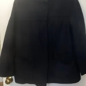 Old navy black or dark  blue wool short coat thumbnail 7