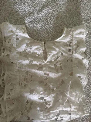 Entro White lace top thumbnail 6