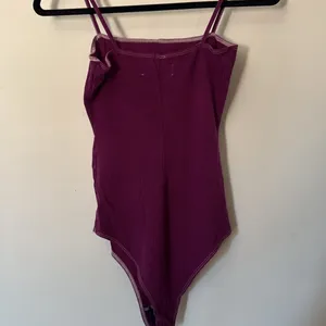 Reformation Ribbed‎ Spaghetti Strap Bodysuit Plum Purple Small Sustainable Chic thumbnail 10