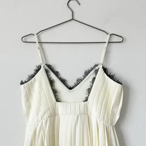 ASOS Cami Pleated Maxi Dress with Lace Trim Size 4 thumbnail 8