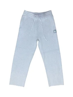 ALO Yoga Women’s Size XL Light Blue Ribbed Sweater Knit Pull On Pants thumbnail 1