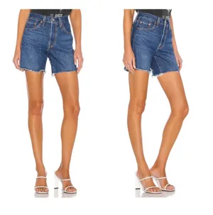 Levi's 501 Mid Thigh High Rise Raw Hem Shorts/Sz:28/NWT thumbnail 2