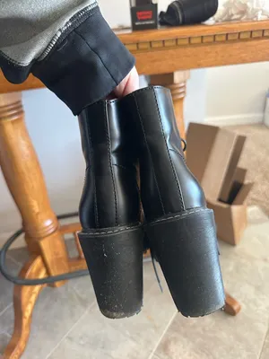 Madden Girl Black Lace-Up Combat Boots thumbnail 4