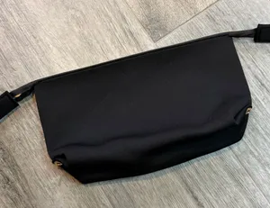 Tarte Black Neoprene Makeup Bag Pouch Gold Zipper Closure Travel Cosmetics thumbnail 1