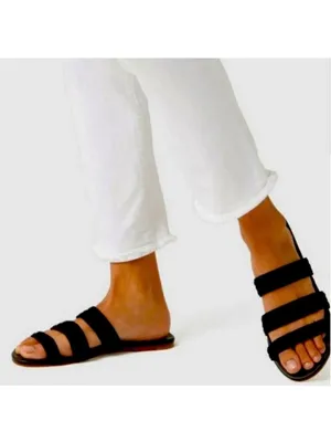 Rothy's Triple Band Sandal in Classic Black- Size 9.5 thumbnail 2