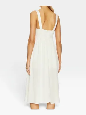 WeWoreWhat Corset Midi Dress Whisper White Sleeveless Size Small NWT thumbnail 3