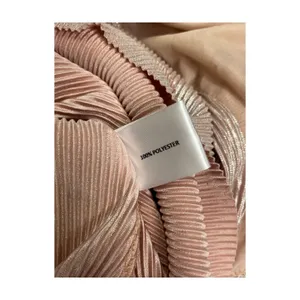 OML Mini Dress Womens Small Pink Metallic Pleated Halter Cocktail Party Sexy thumbnail 9
