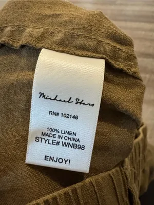Michael Stars Los Angeles Bobbi Linen High Rise Cargo Pants thumbnail 5