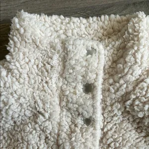 Thread & Supply Cream Sherpa Jacket Size M thumbnail 3