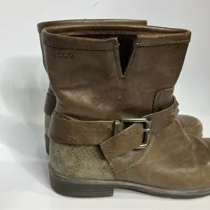 Ecco‎ leather boots moto boots size 39 thumbnail 2