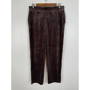 Lululemon Scuba Mid-Rise Wide-Leg Pant 7/8 Velvet Cord Espresso Brown 8 LW5GA5S thumbnail 5