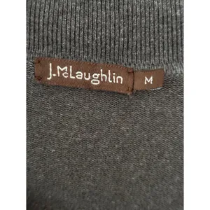 J. McLaughlin Gray Mock‎ Neck Long Sleeve Tunic Top Womens Size M thumbnail 3