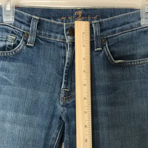 7 for all mankind medium wash bootcut jeans size 27 thumbnail 6