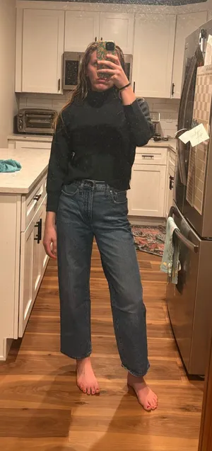 Primark forest green mock neck sweater thumbnail 1