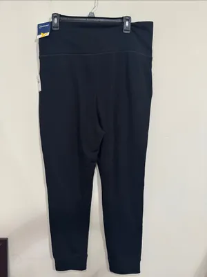 Old Navy Mid-Rise Lived in Jogger in BlackJack Patch Pocket Brushed Soft Cozy L thumbnail 3