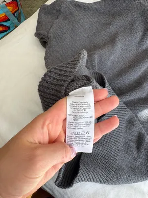Madewell Gray Ribbed Turtleneck Sweater thumbnail 2
