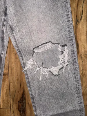 Light gray American eagle jeans thumbnail 2