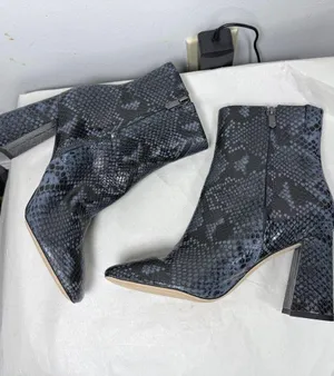 Sam Edelman Codie Bootie in Marina Blue Snakeskin Sz 9 thumbnail 8