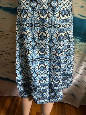 The Limited Women’s Blue & White Floral Sleeveless Printed A-Line Dress 14 thumbnail 11