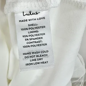 Lulus Sweetest Success White Organza Tiered One-Shoulder Midi Dress Medium NWT thumbnail 9