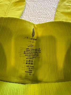 Free people neon yellow leggings S women thumbnail 5