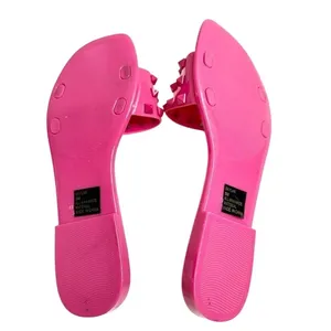 DV Dolce Vita Skylar Hot Pink Studded Jelly‎ Slide Sandals Womens Size 5M thumbnail 8