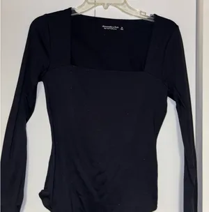 Abercrombie Black Square Neck Bodysuit thumbnail 1