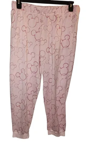 Disney Pink Mickey Mouse Sleep Pants Size Medium (8/10) thumbnail 1