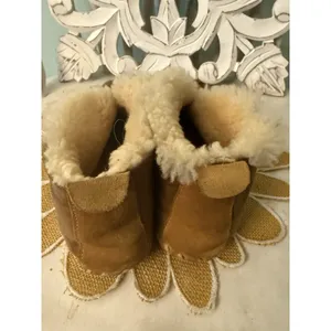 LL Bean Womens Wicked Good Slippers size 9 Classic Brown Shearling‎ Lined thumbnail 3