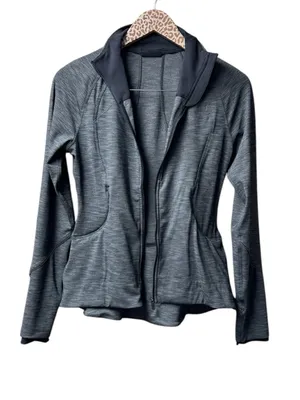 Lululemon Gait Keeper Jacket Full Zip Long Sleeves Heathered Black 6 W4AKFS thumbnail 6