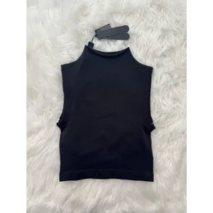 Nike Skims Vintage Seamless Mock Neck Bra Top Obsidian Size XS thumbnail 4